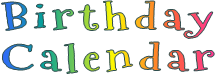 Birthday Calendar